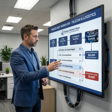 Telecom invoice management process workflow