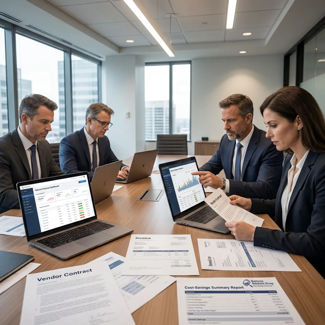 Enterprise telecom expense analytics dashboard