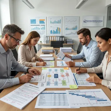 Consultants mapping procurement process