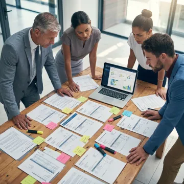 Telecom finance consulting process meeting