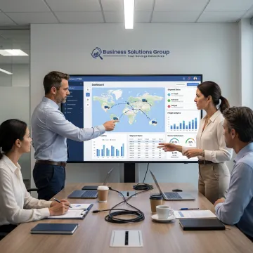 Transportation management dashboard with shipment tracking