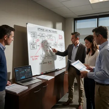 Consulting team mapping cost reduction process