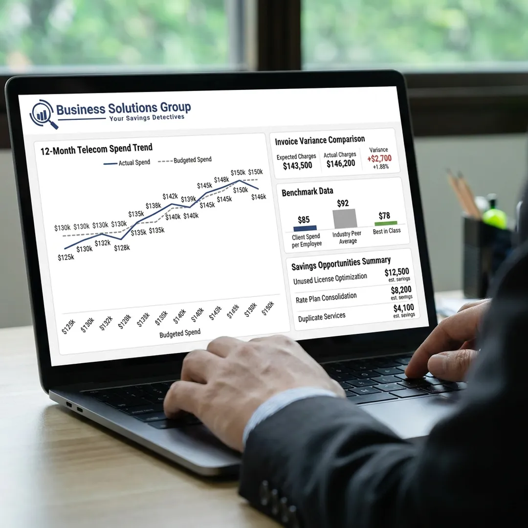 Telecom analytics dashboard with cost insights
