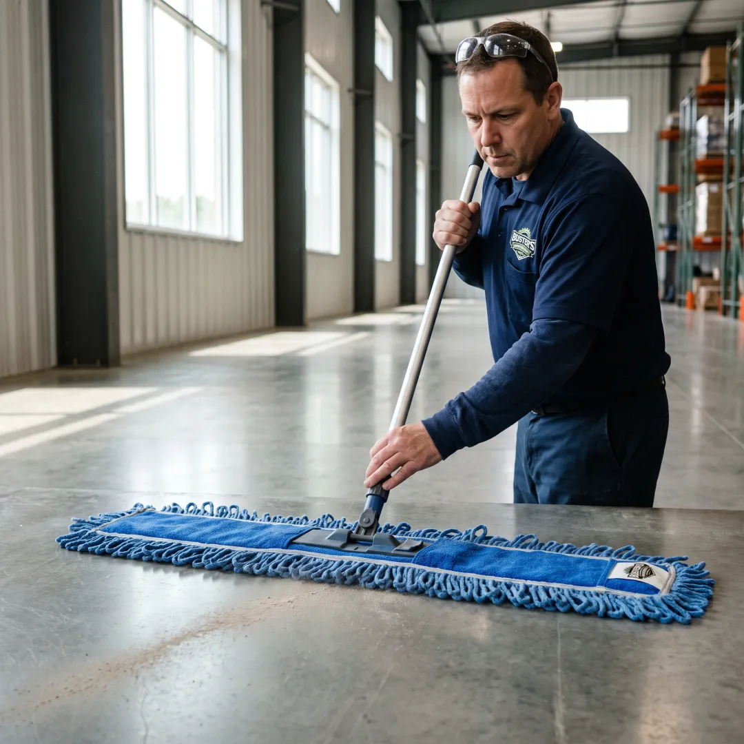 36 Inch Blue Microfiber Dust Mops