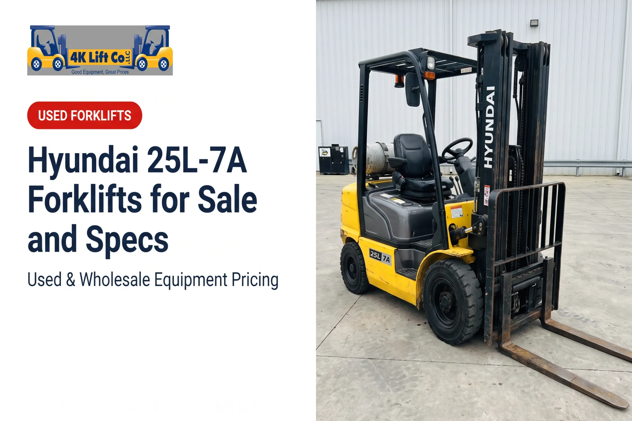 Hyundai 25L-7A Forklifts for Sale and Specs
