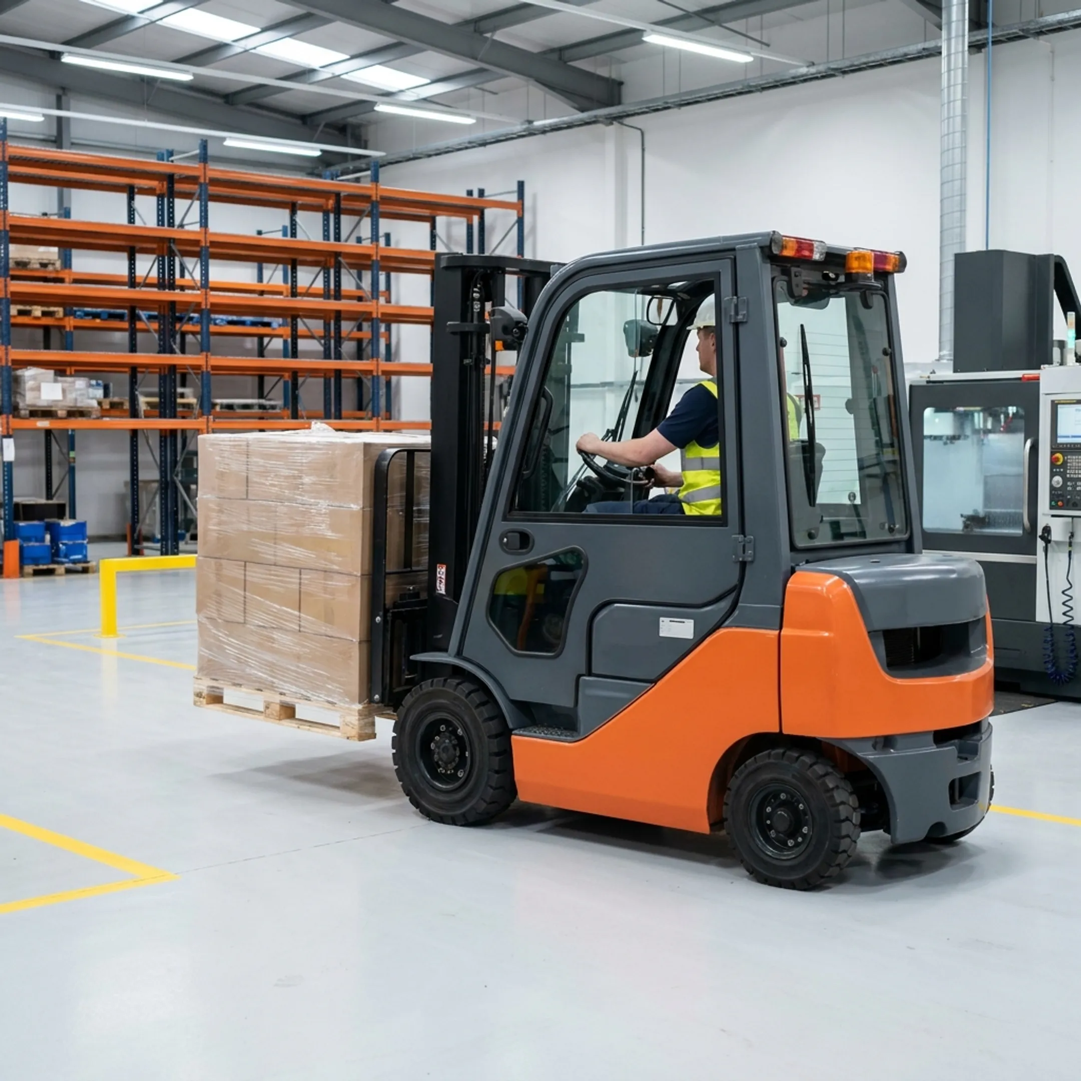 Manufacturing facility forklift operations