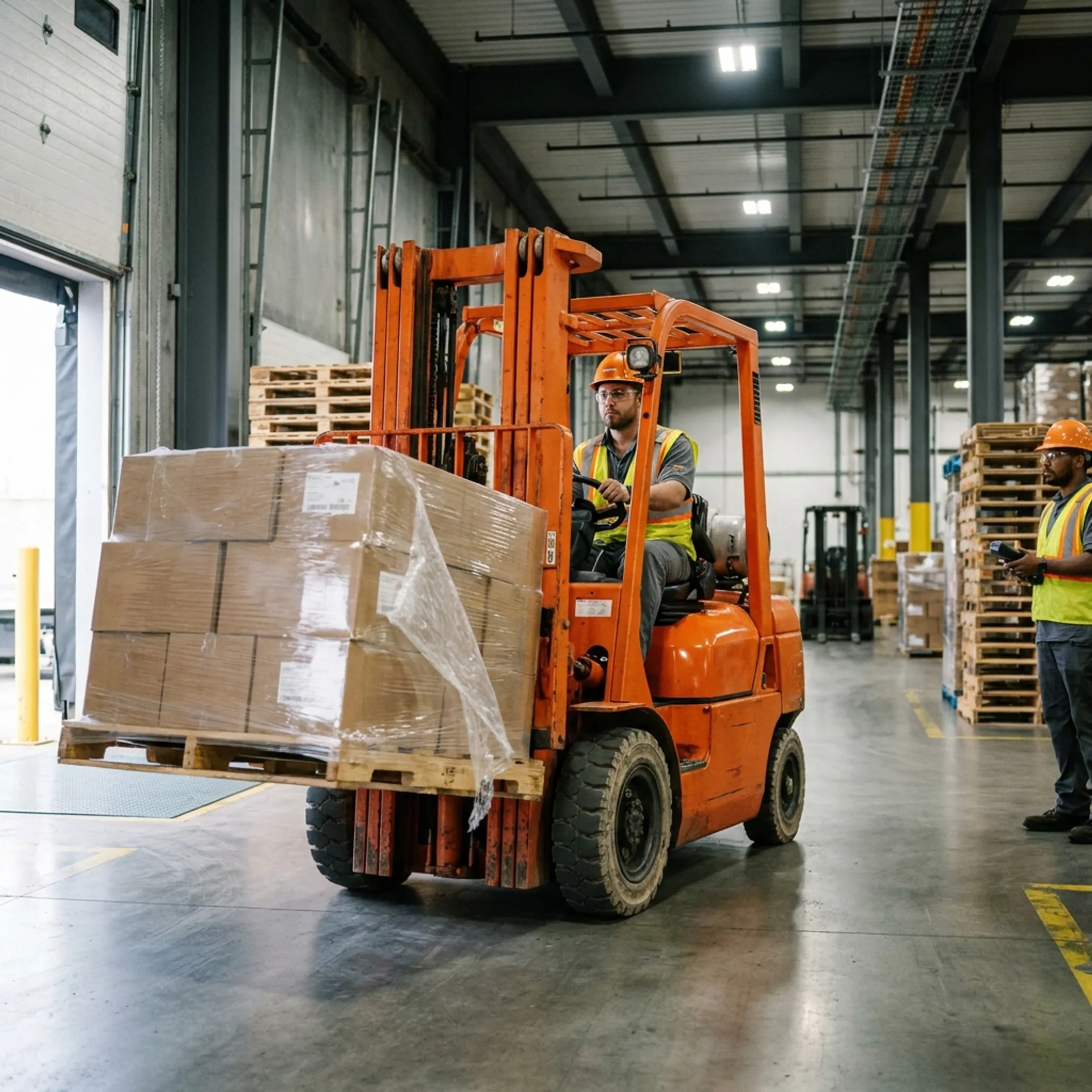 Distribution centre forklift operations