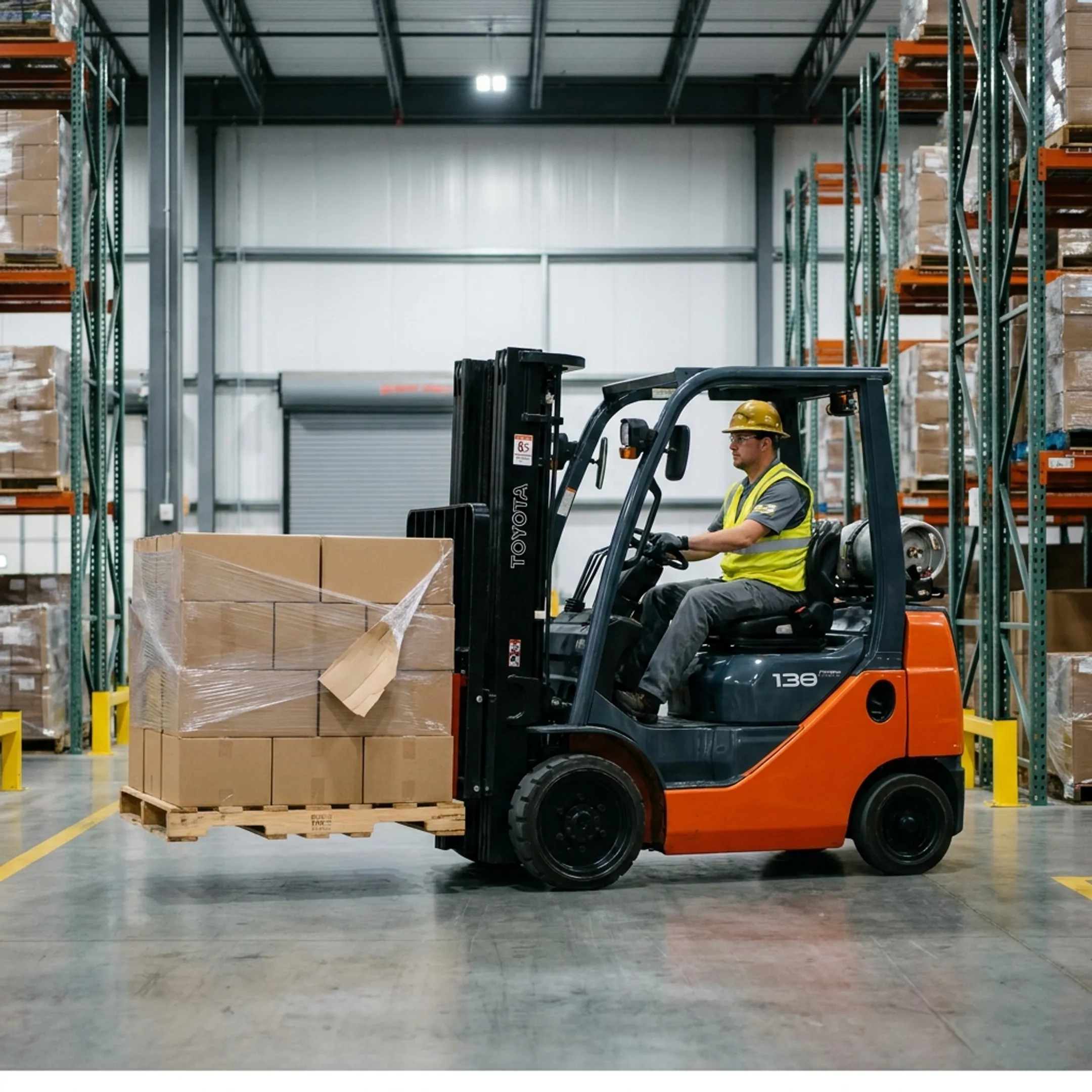 Warehouse and distribution forklift operations