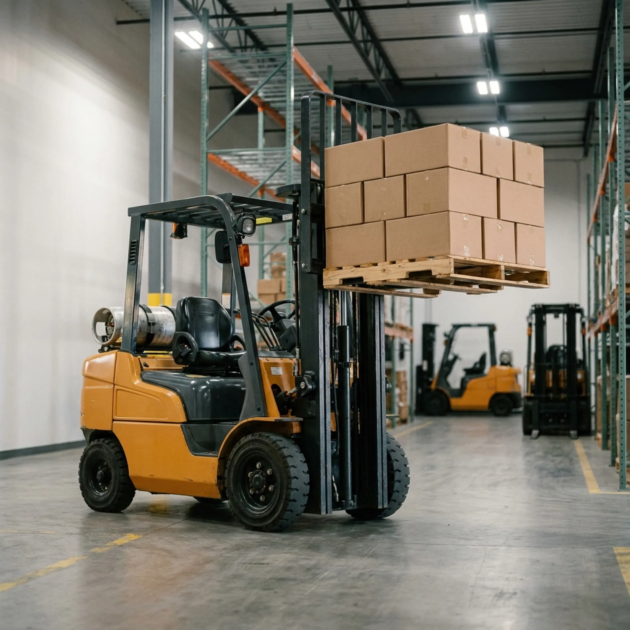 Warehouse and distribution forklift operation