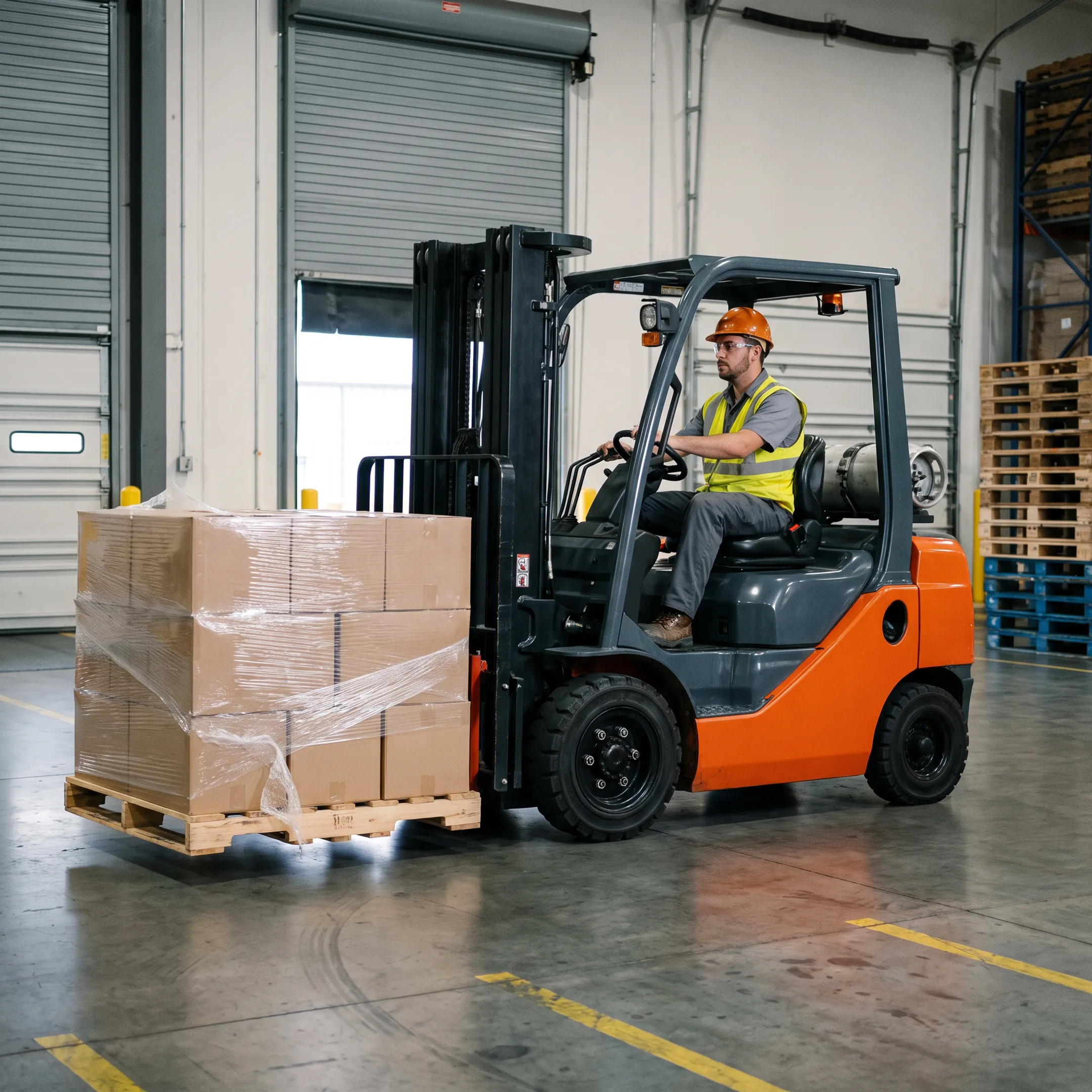 Retail distribution using Hyster forklifts