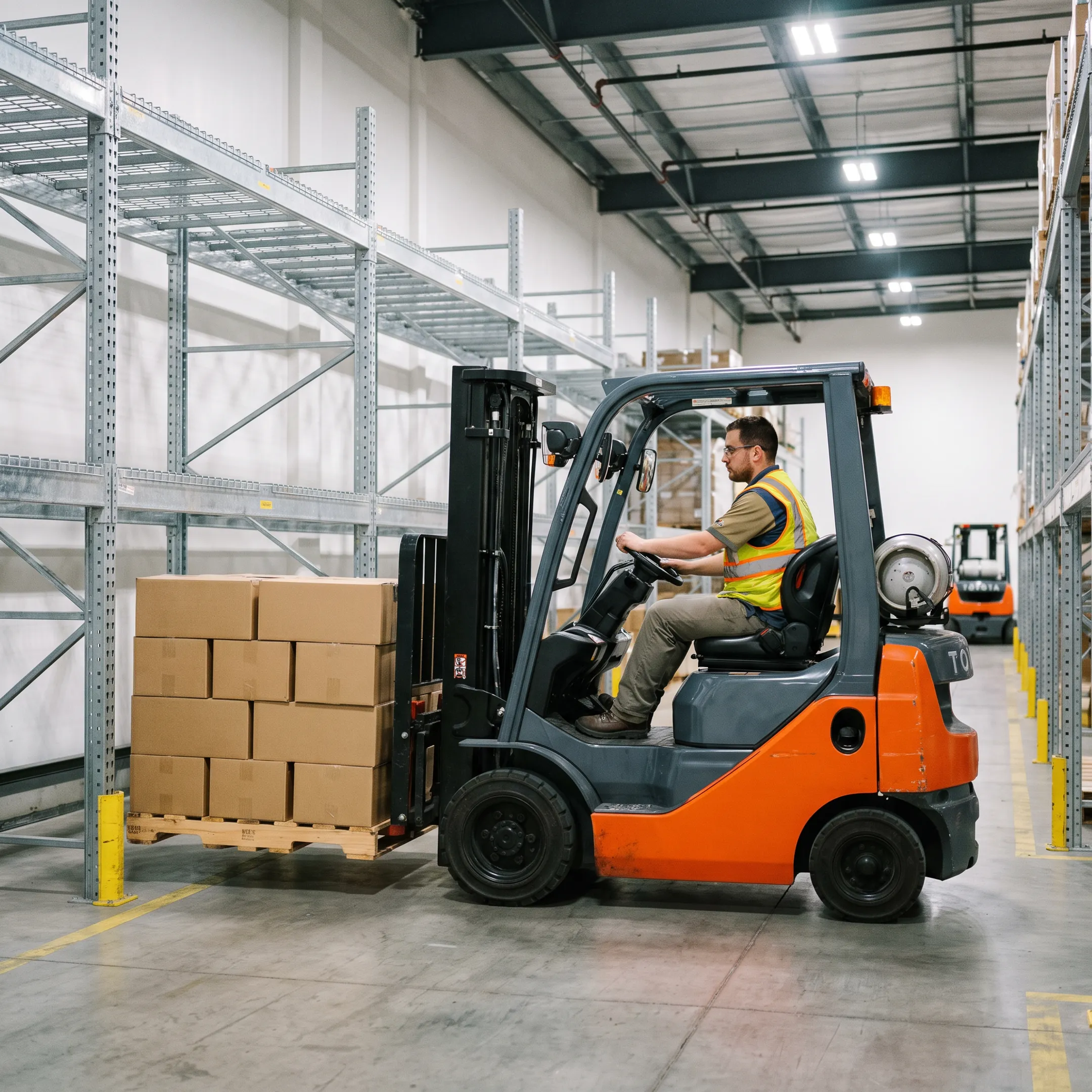 Industrial material handling forklift