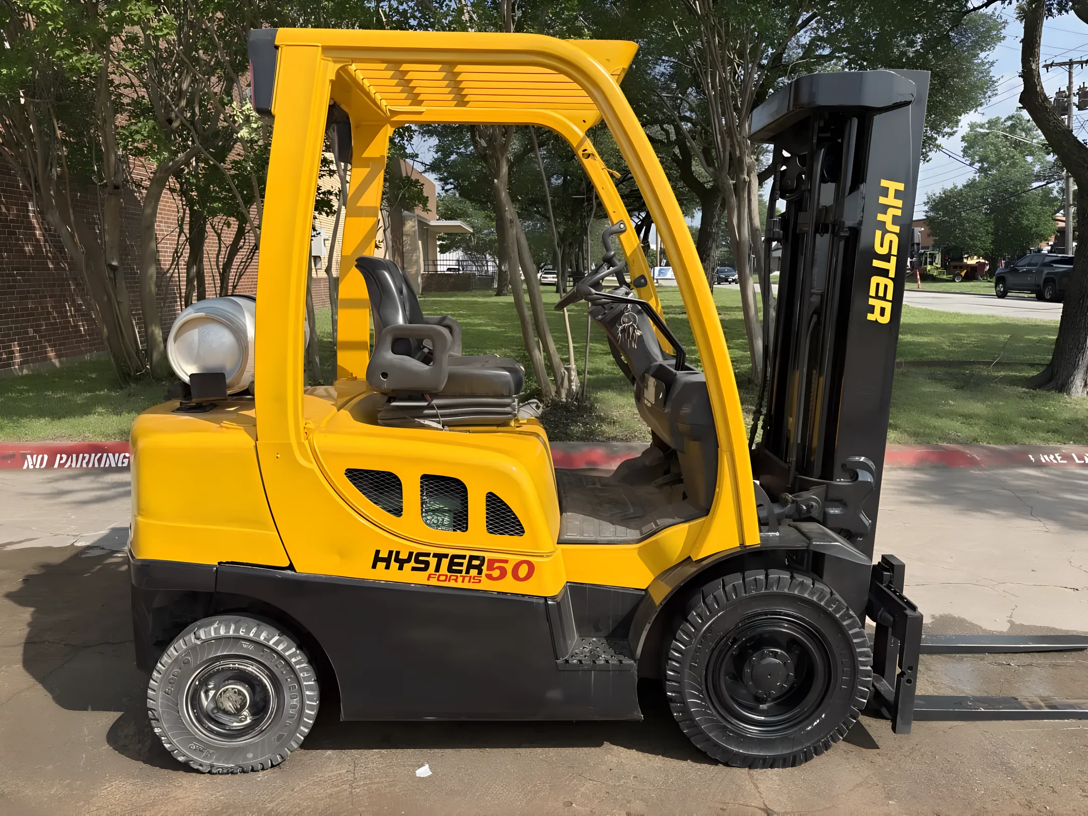 Agricultural supply forklift operation