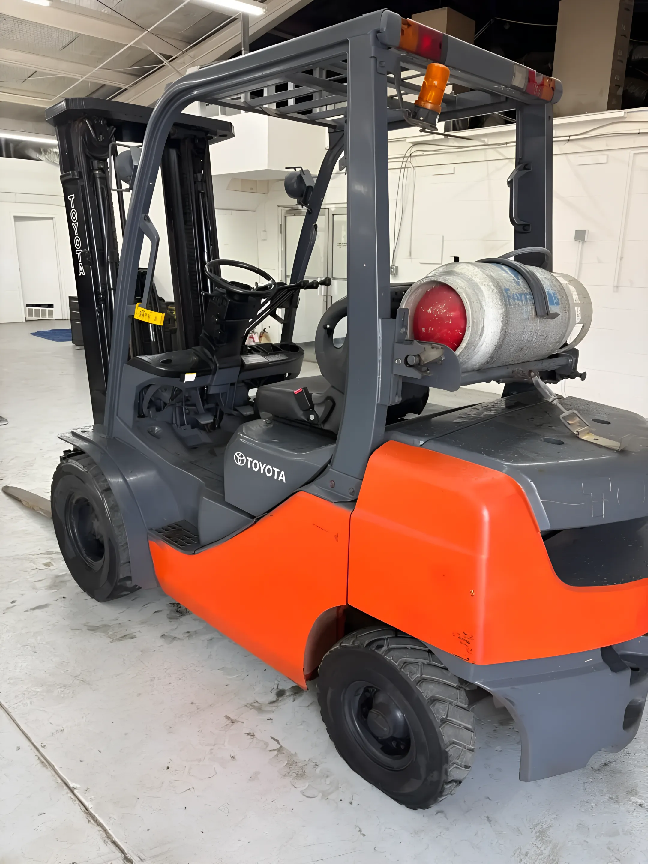 Toyota forklift in a manufacturing facility