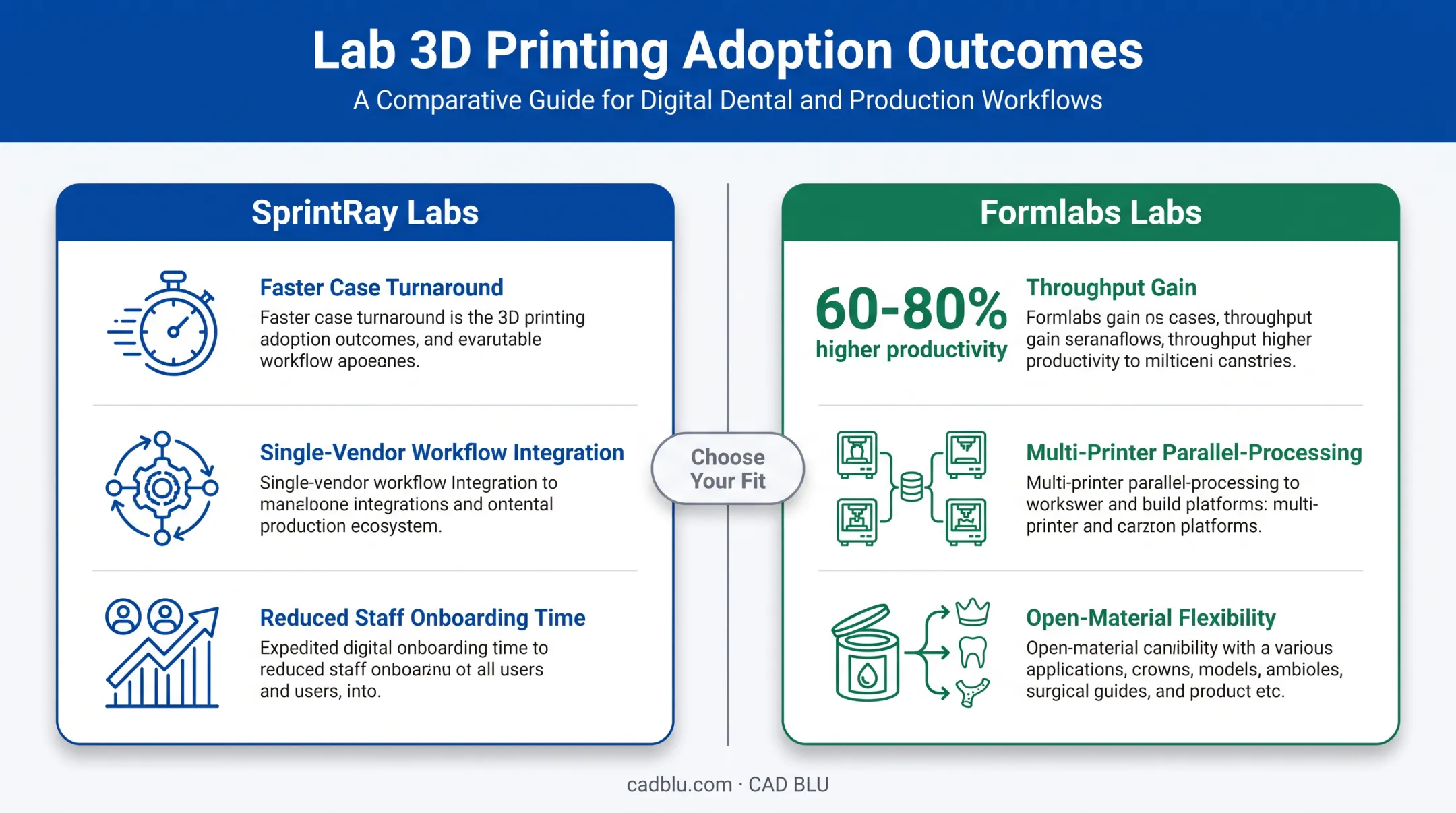 Real-world productivity outcomes SprintRay versus Formlabs dental lab adoption