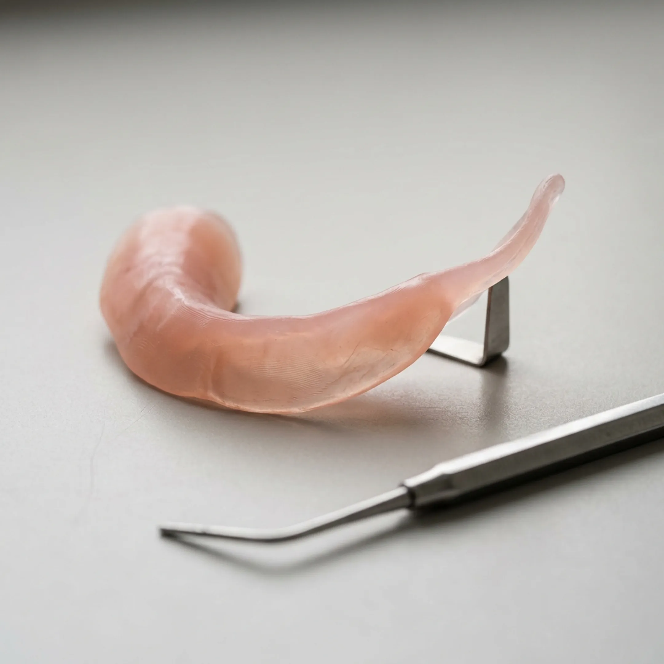 Biocompatible flexible denture base appliance crafted with digital resin