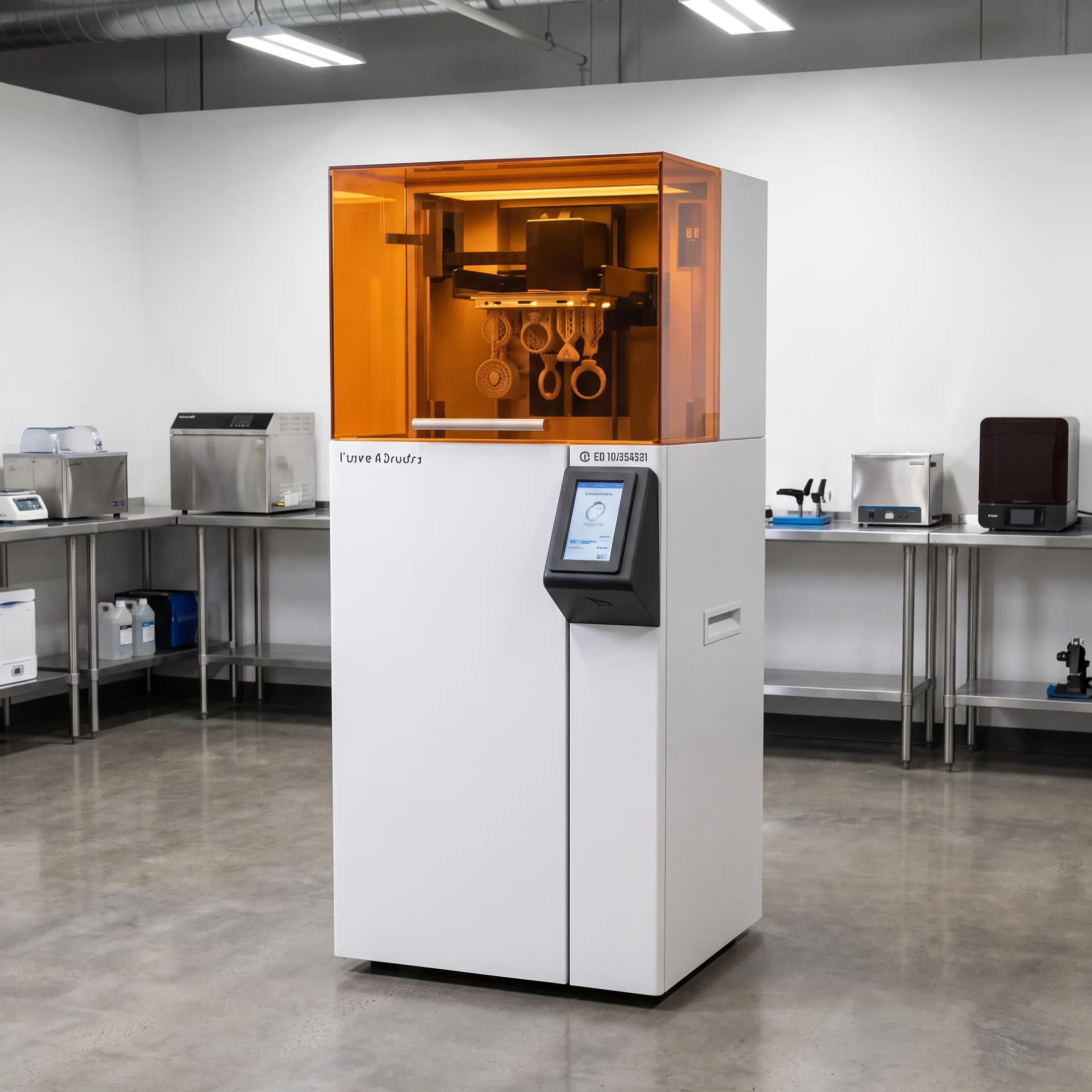 High precision wax 3D printer producing intricate jewelry casting patterns