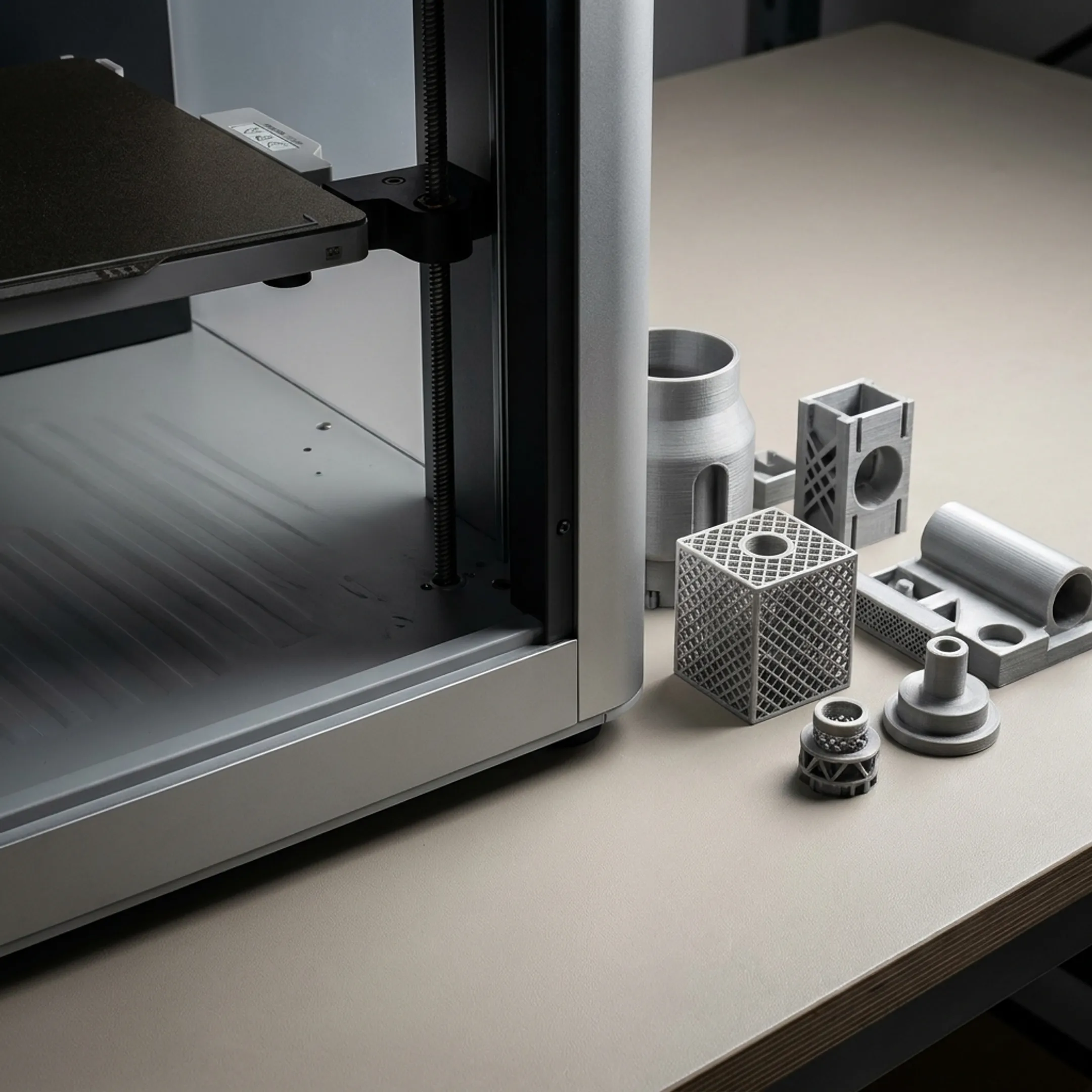 High precision 3D printed components and commercial additive printer