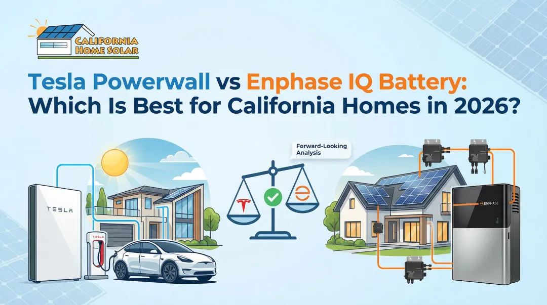 Cover image for Tesla Powerwall vs Enphase IQ Battery: Which Is Best for California Homes in 2026?