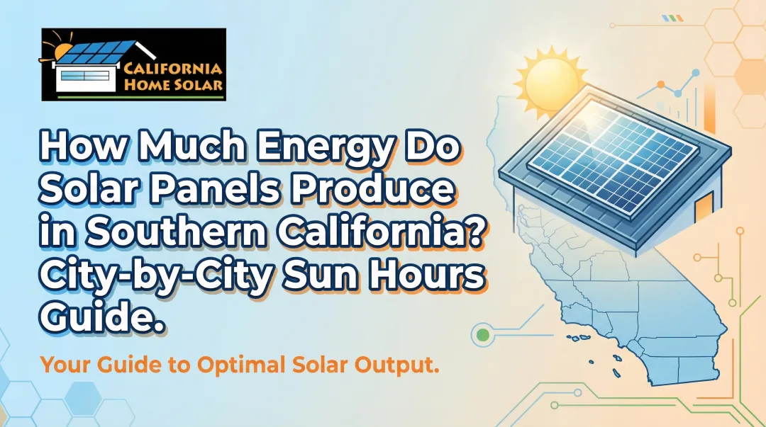 Cover image for How Much Energy Do Solar Panels Produce in Southern California? City-by-City Sun Hours Guide