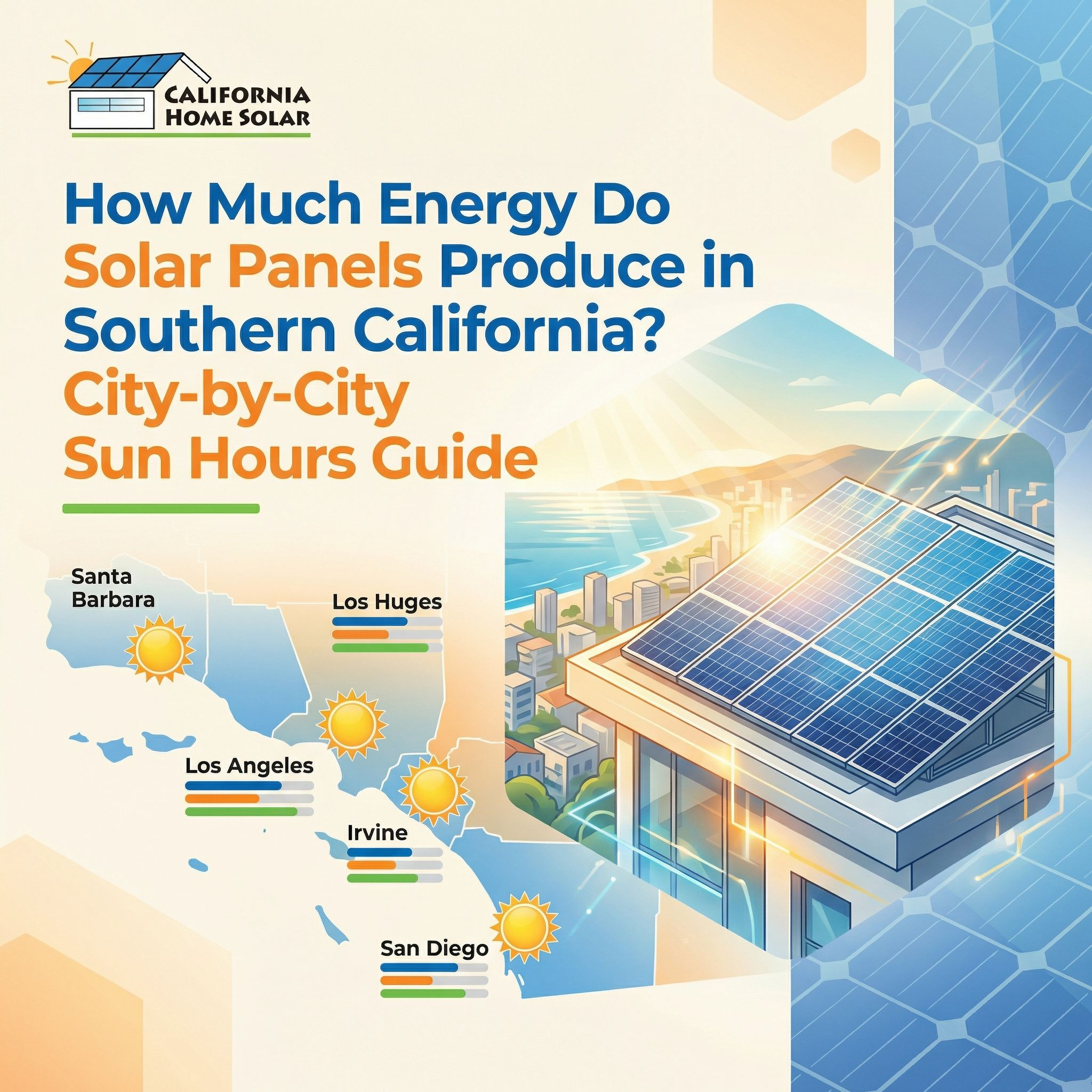 How Much Energy Do Solar Panels Produce in Southern California? City-by-City Sun Hours Guide