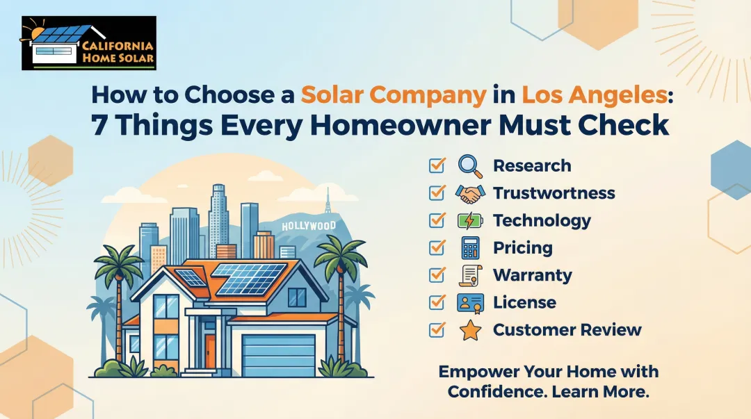 Cover image for How to Choose a Solar Company in Los Angeles: 7 Things Every Homeowner Must Check
