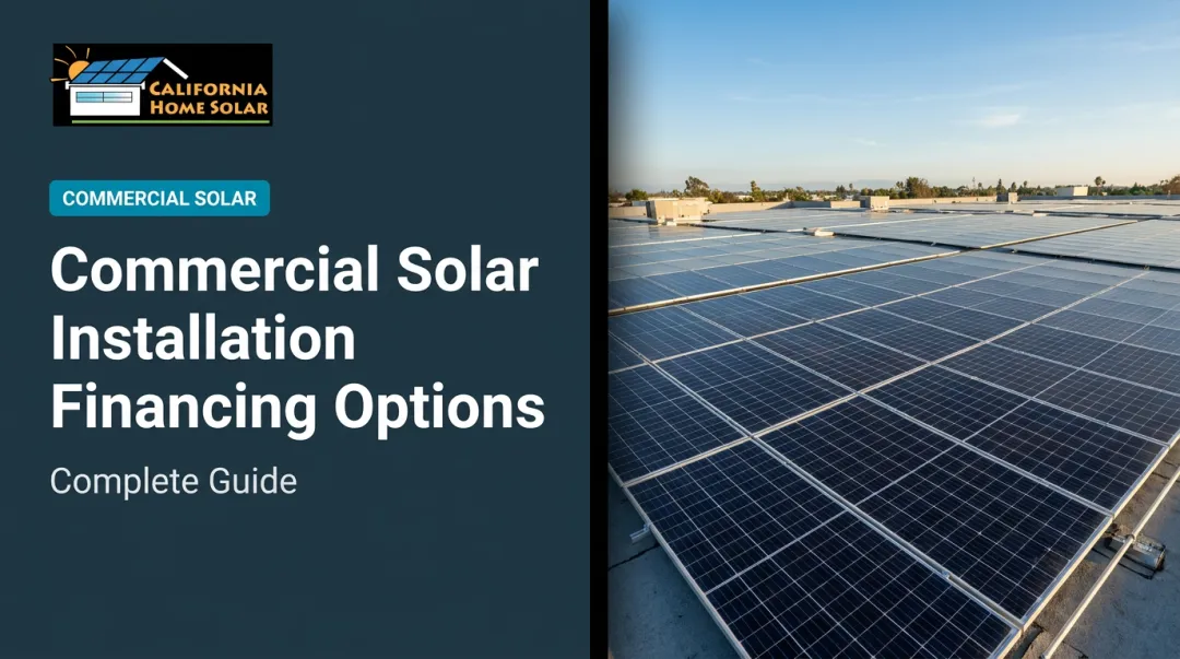 Commercial Solar Installation Financing Options: Complete Guide