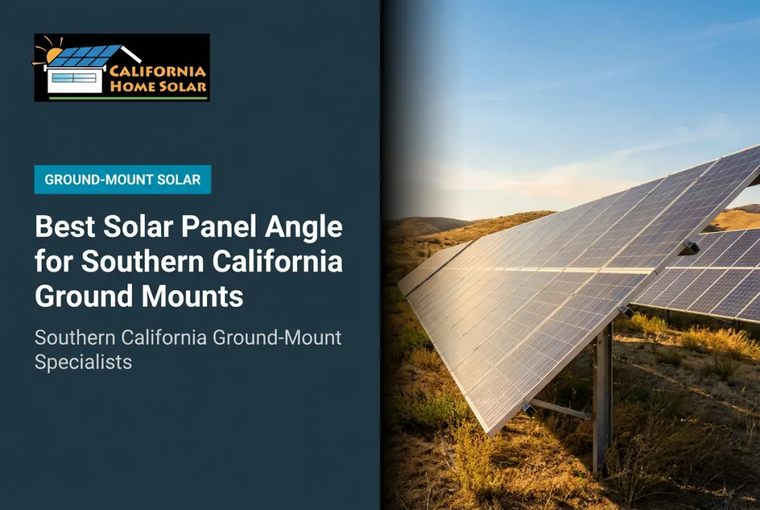 Best Solar Panel Angle for Southern California Ground Mounts