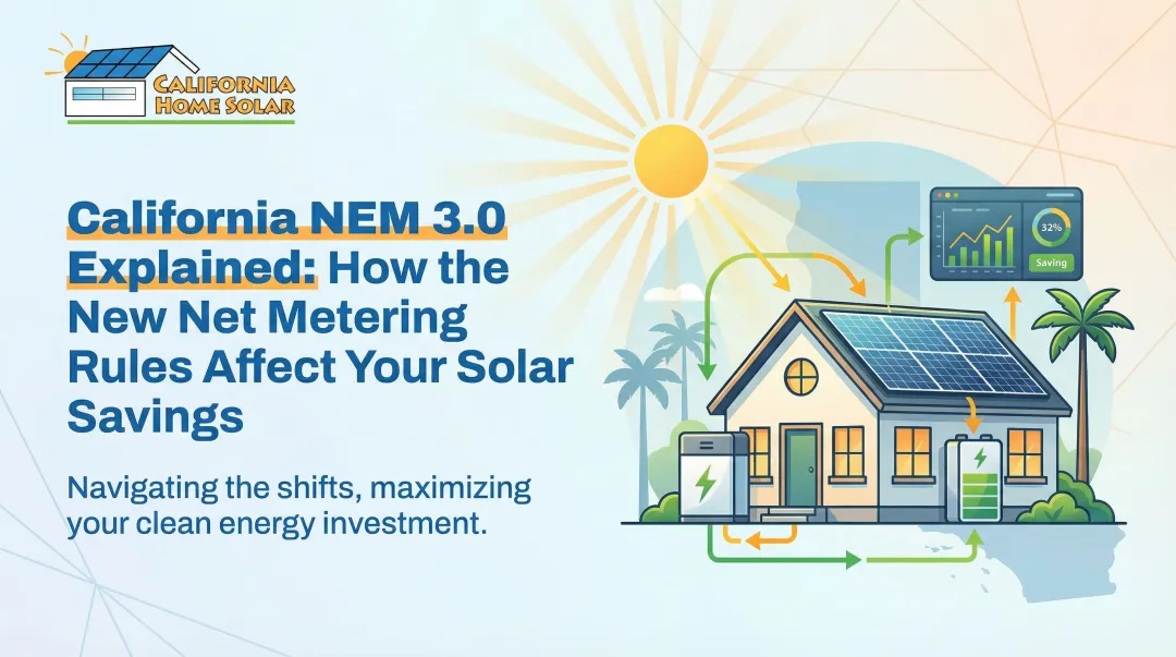 Cover image for California NEM 3.0 Explained: How the New Net Metering Rules Affect Your Solar Savings