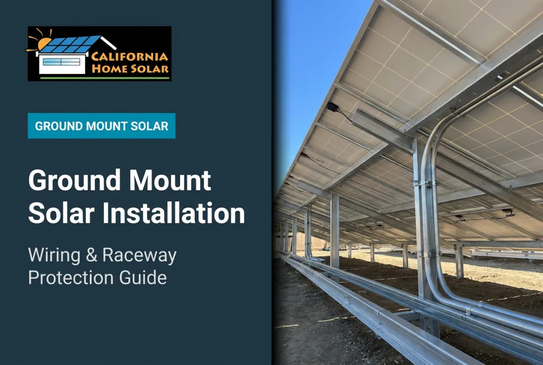 Ground Mount Solar Installation: Wiring & Raceway Protection Guide
