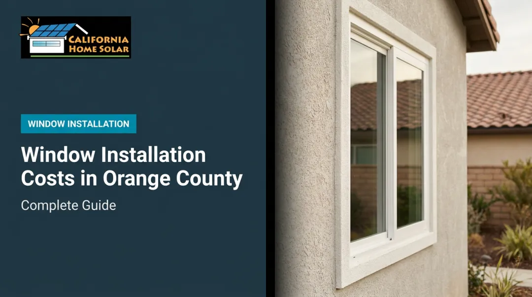 Window Installation Costs in Orange County: Complete Guide