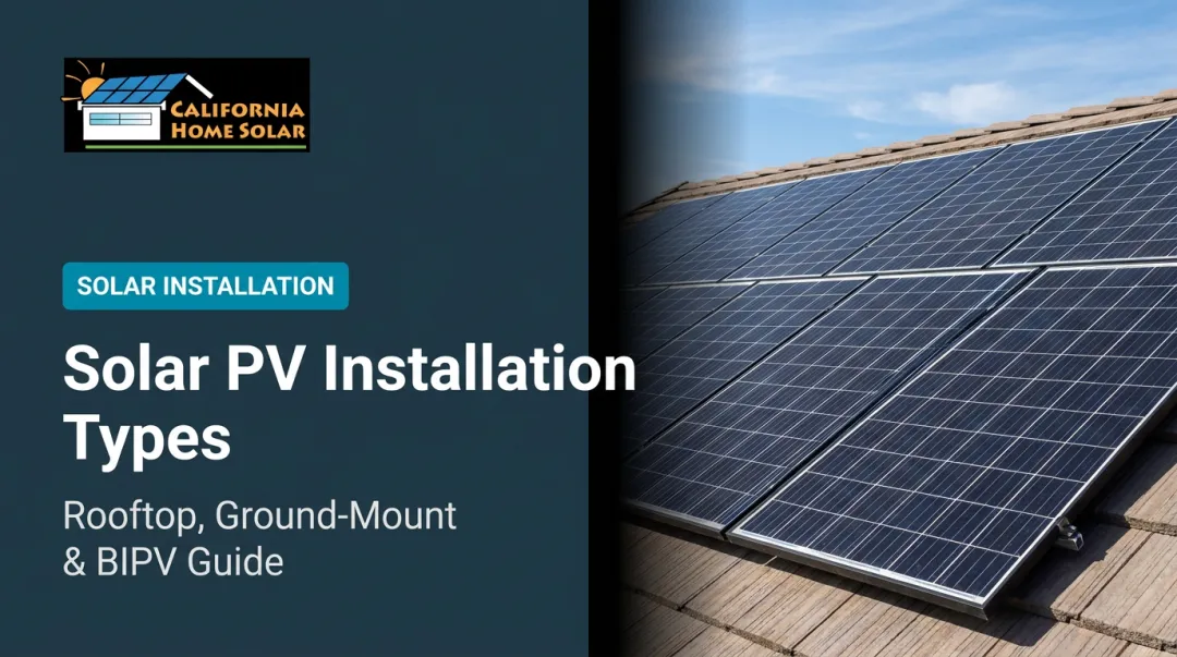 Solar PV Installation Types: Rooftop, Ground-Mount & BIPV Guide