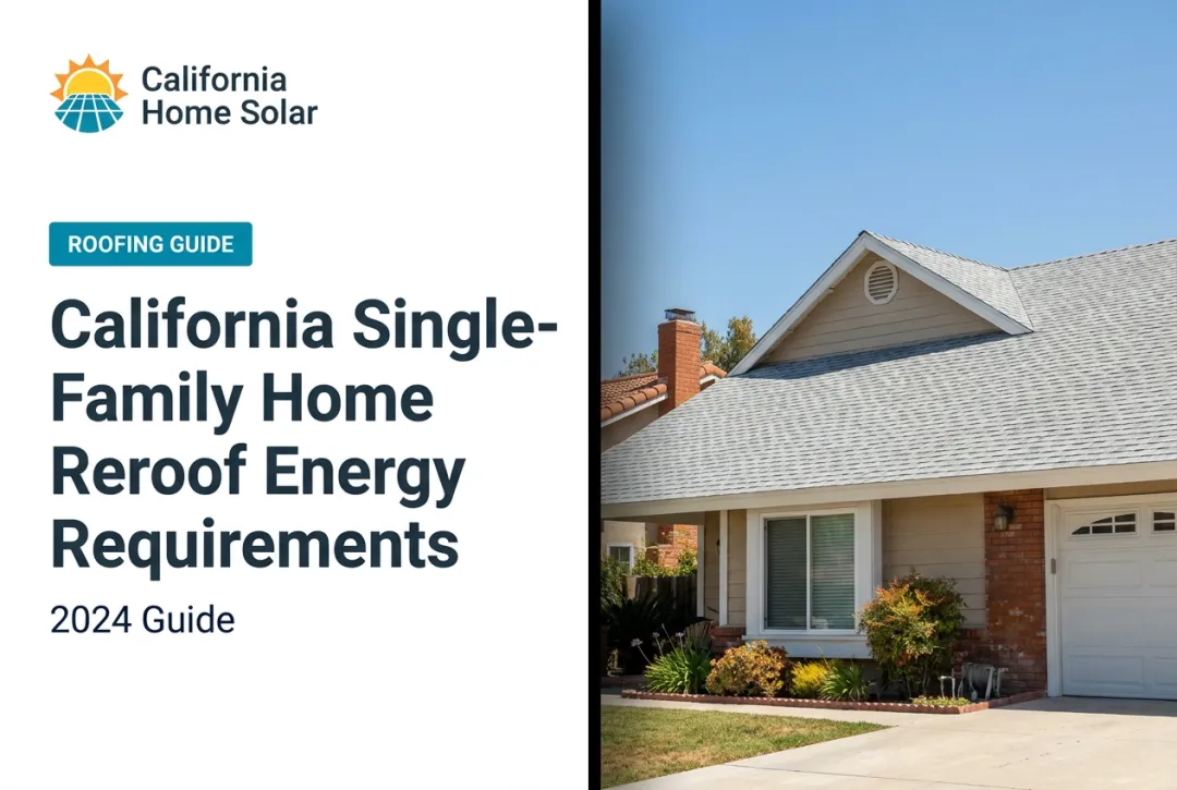 California Single-Family Home Reroof Energy Requirements: 2024 Guide