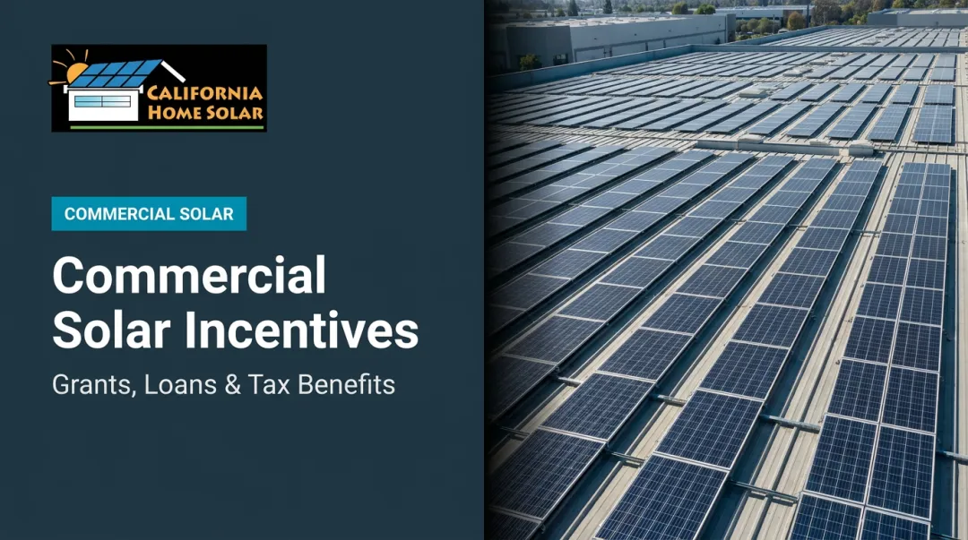 Commercial Solar Incentives: Grants, Loans & Tax Benefits