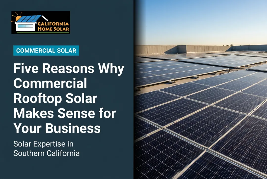 Five Reasons Why Commercial Rooftop Solar Makes Sense for Your Business
