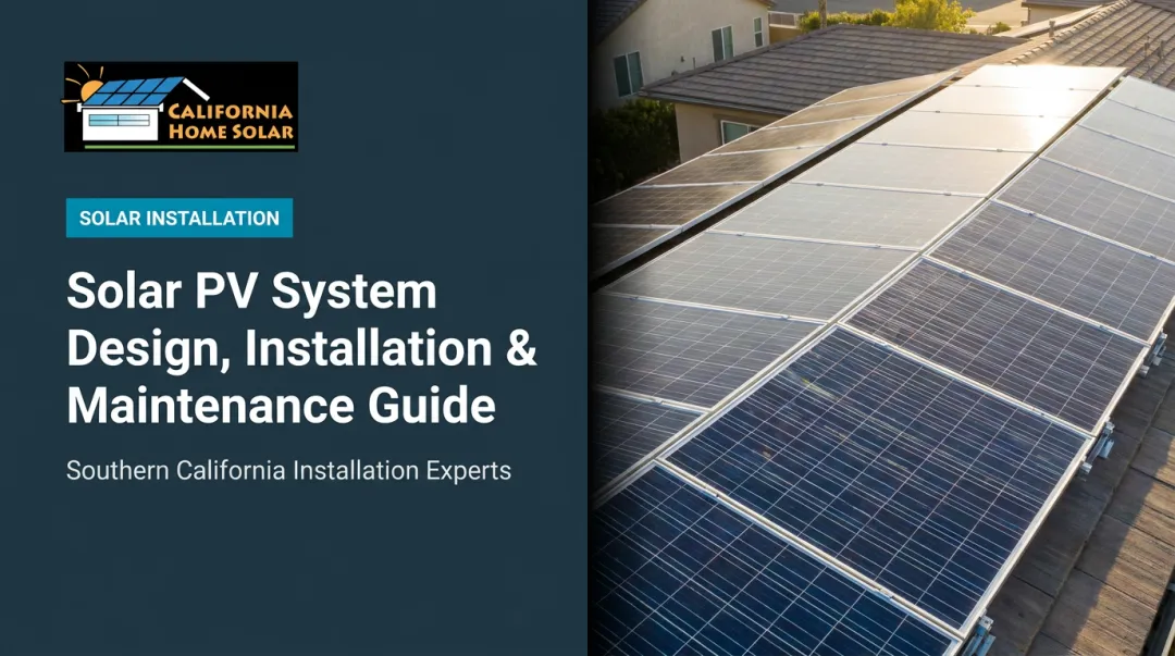 Solar PV System Design, Installation & Maintenance Guide