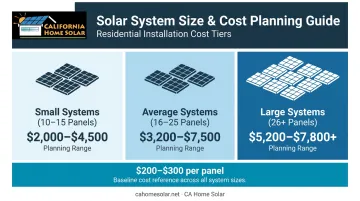 Solar panel removal cost comparison by system size small medium large