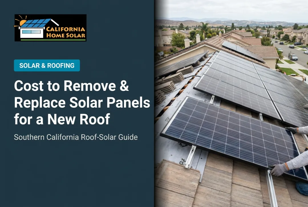 Cost to Remove & Replace Solar Panels for a New Roof