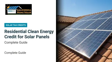Residential Clean Energy Credit for Solar Panels: Complete Guide