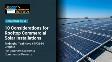 10 Considerations for Rooftop Commercial Solar Installations