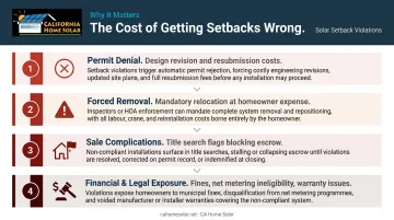 Four consequences of ground-mount solar setback violations from permitting through long-term impacts