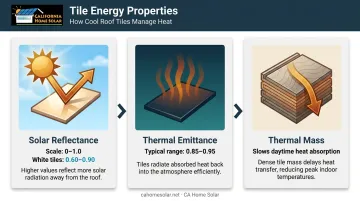 Three core roof energy efficiency properties solar reflectance thermal emittance and thermal mass explained