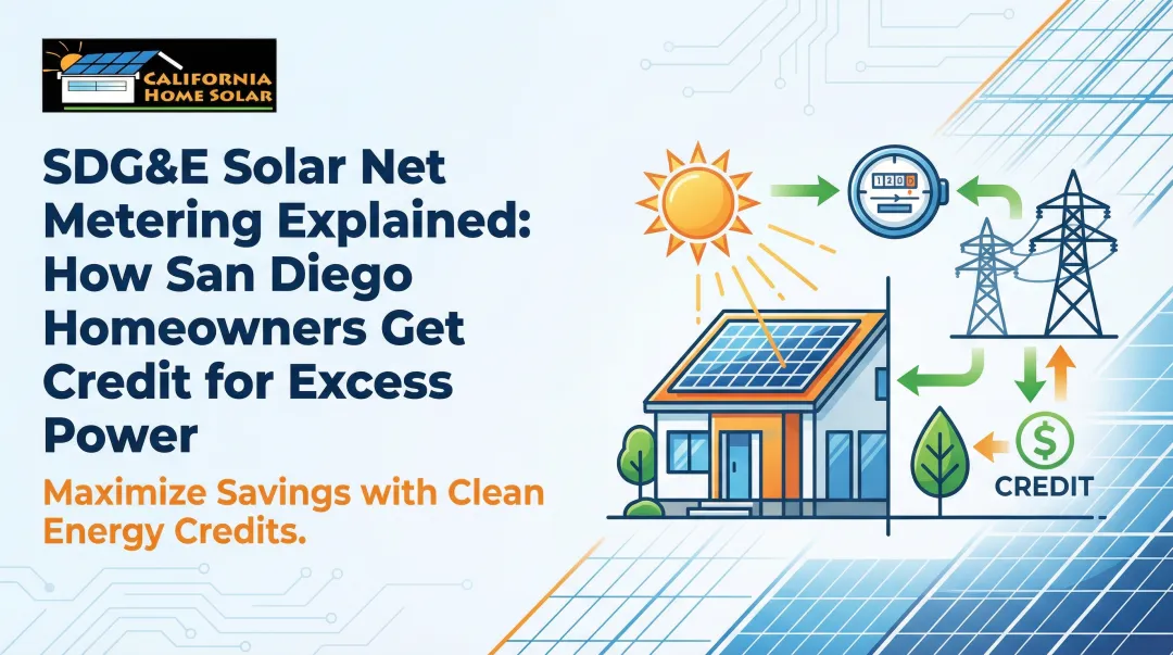 Cover image for SDG&E Solar Net Metering Explained: How San Diego Homeowners Get Credit for Excess Power