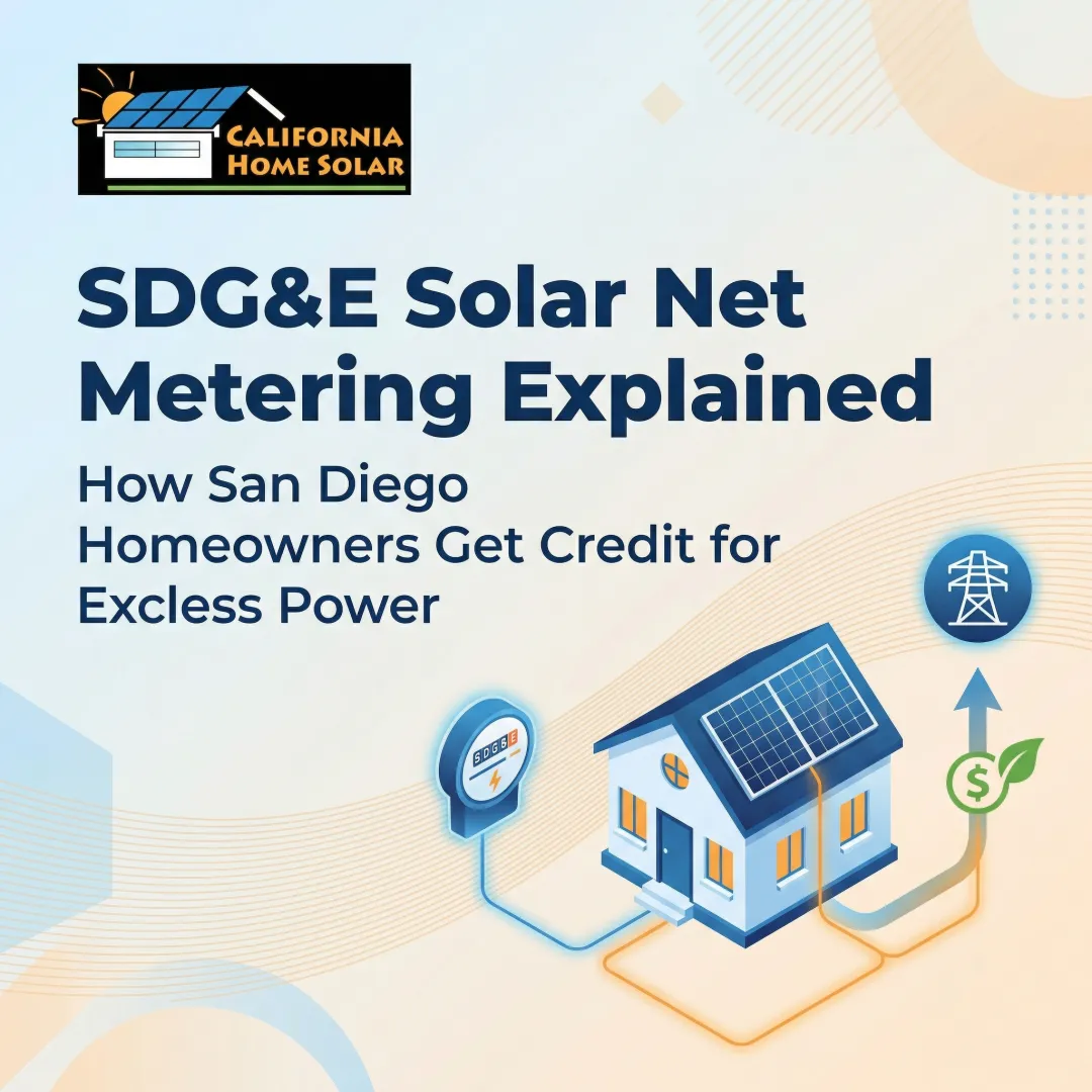SDG&E Solar Net Metering Explained: How San Diego Homeowners Get Credit for Excess Power