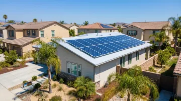 CA Home Solar cool roof and solar panel installation on Southern California residential home