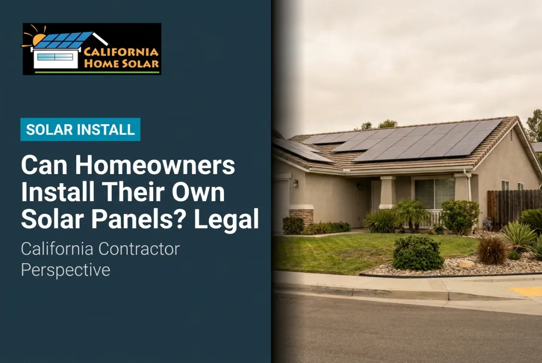 Can Homeowners Install Their Own Solar Panels? Legal Guide
