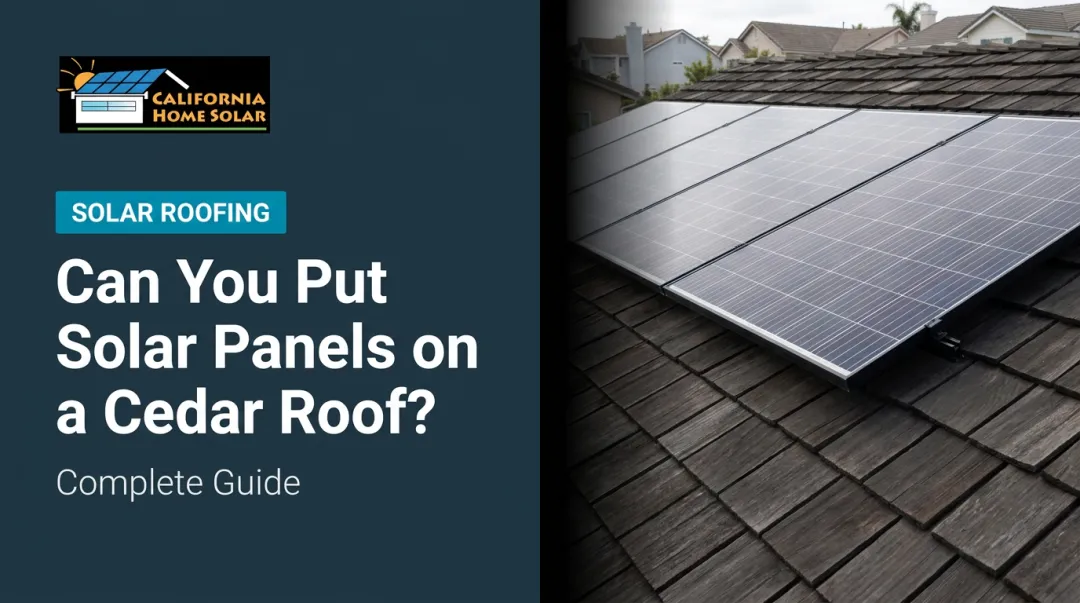 Can You Put Solar Panels on a Cedar Roof? Complete Guide