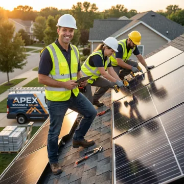 Modern energy-efficient roofing installation showcasing cool roof technology and premium materials