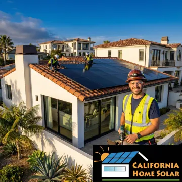 Professional solar panel installation on residential home in San Diego