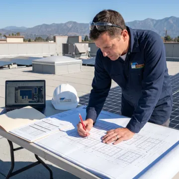 Commercial solar design process