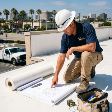 Commercial roof replacement inspection process